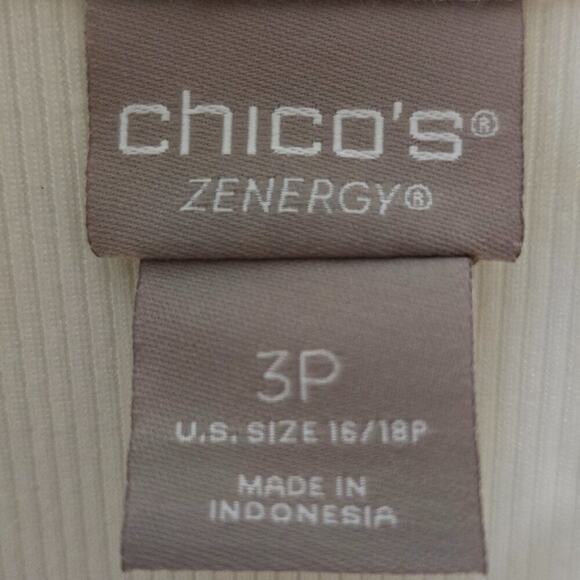 Chico's Zenergy Performance Zip Up Athletic Jacket 16/18 Petite - Picture 4 of 6